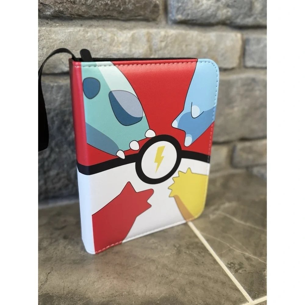Pokémon Trading Card Binder - 4-Pocket Collector's Album with Wrist Strap 400